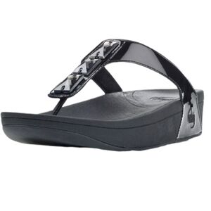 Fitflop Women Comfort Thonh Pietra platform sandals shoes sz 6